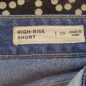 Short En Denim Bullhead Demin High Rise – Taille 1, Occasion Très Bon état (porté Une Fois)